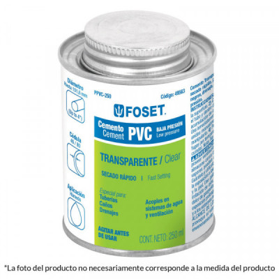 PPVC-250 Cemento para PVC, bote 250 ml TRUPER | DIHERESA