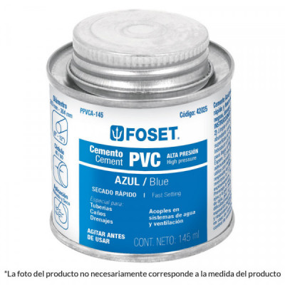 PPVCA-145 Cemento azul para PVC, hasta 12', bote 145 ml TRUPER | DIHERESA
