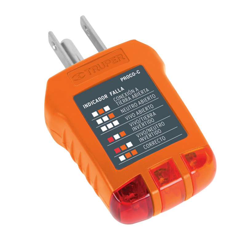 PROCO-C Probador de receptáculo TRUPER | DIHERESA