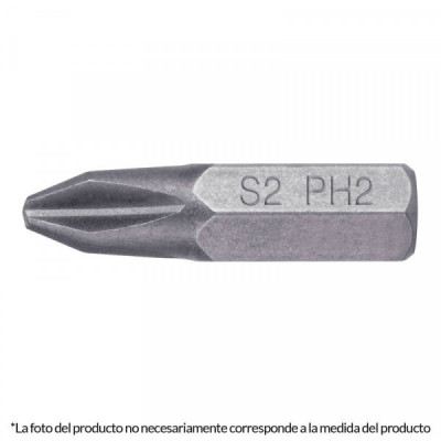 PUDE-1103 Puntas para desarmador Phillips PH3, 1 pulgadas , 5 piezas TRUPER