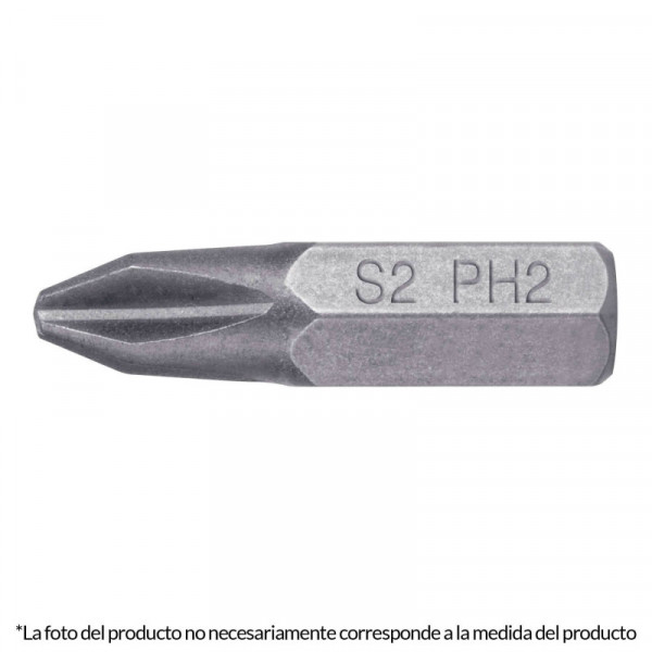 PUDE-1103 Puntas para desarmador Phillips PH3, 1', 5 piezas TRUPER | DIHERESA