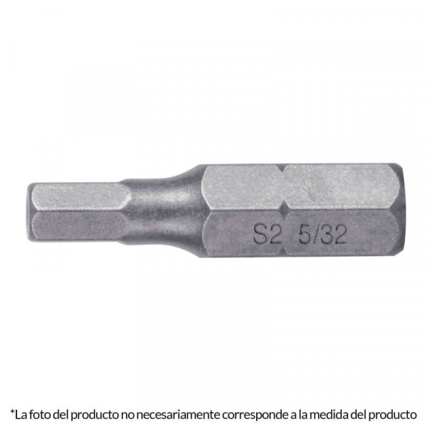 PUDE-7125 Puntas para desarmador hexagonales 1/4, 1', 5 piezas TRUPER | DIHERESA