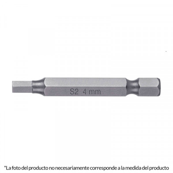 PUDE-7202 Puntas para desarmador hexagonales 2 mm, 2', 5 piezas TRUPER | DIHERESA