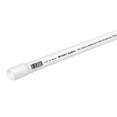 PVC-005 Tubo de PVC hidráulico cédula 40, 1-1/2', tramo 3m TRUPER | DIHERESA