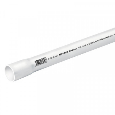 PVC-006 Tubo de PVC hidráulico cédula 40, 2', tramo 3m TRUPER | DIHERESA