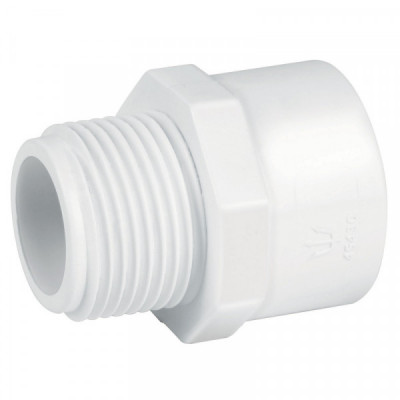 PVC-612 Adaptador macho de PVC 3/4 pulgadas  TRUPER