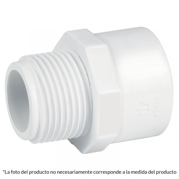 PVC-616 Adaptador macho de PVC, 2' TRUPER | DIHERESA