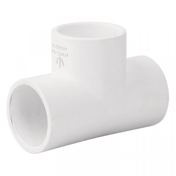 PVC-762 Tee sencilla de PVC, 3/4' TRUPER | DIHERESA