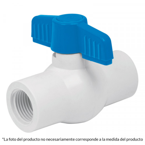 PVC-ES-1R Válvula esfera de pvc, 1', roscable TRUPER | DIHERESA