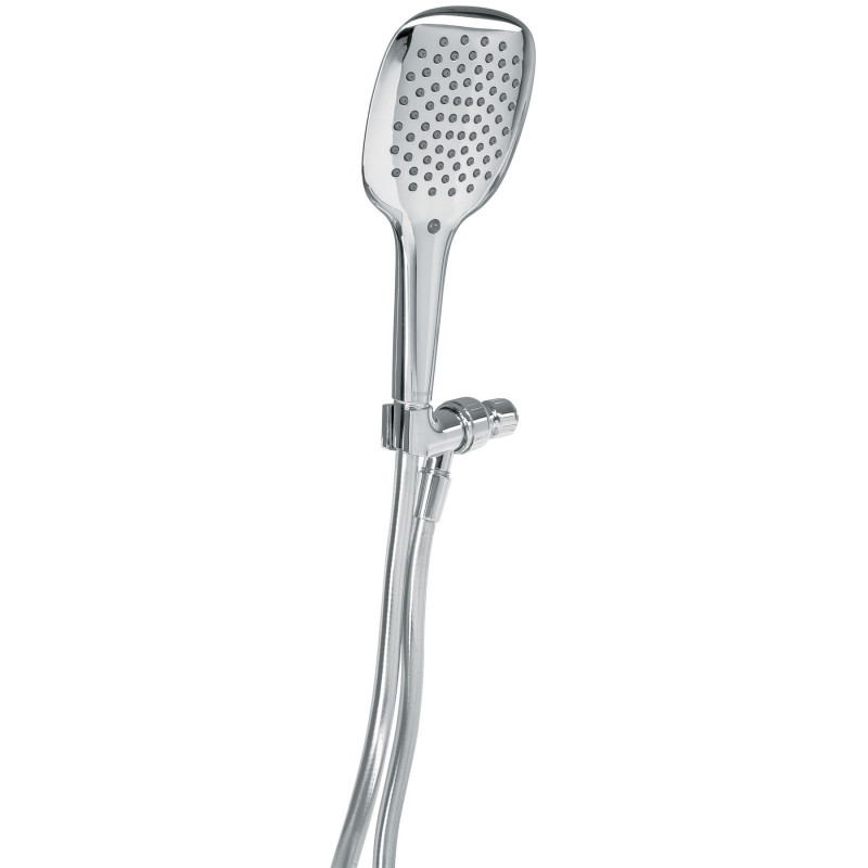R-013 Regadera manual con soporte, cromo, Riviera TRUPER | DIHERESA
