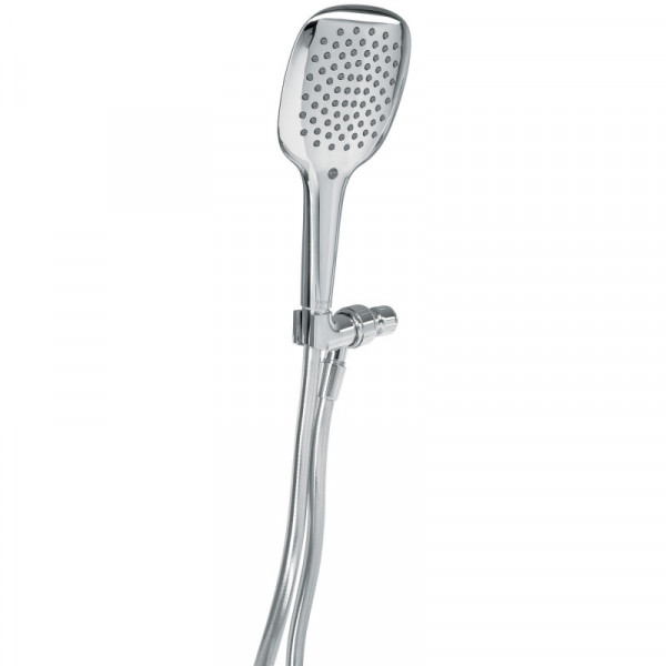 R-013 Regadera manual con soporte, cromo, Riviera TRUPER | DIHERESA