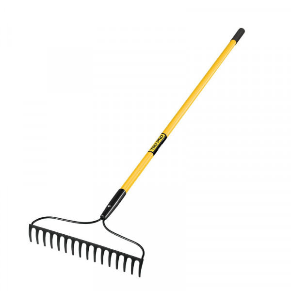 R-16AMF Rastrillo jardinero, 16 dientes, mango 60' fibra de vidrio TRUPER | DIHERESA