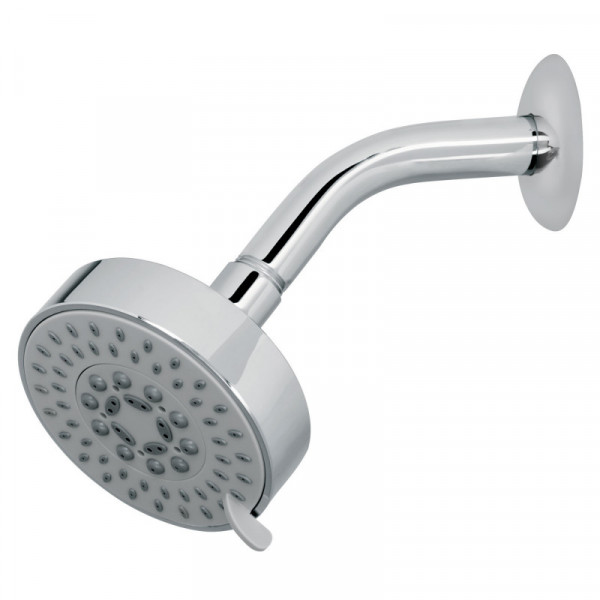 R-202 Regadera 5 funciones, con brazo, cromo, Element TRUPER | DIHERESA