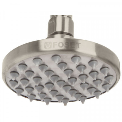 R-204SN Regadera de latón, 4', sin brazo, satinado, Element TRUPER | DIHERESA