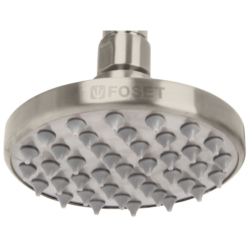 R-204SN Regadera de latón, 4', sin brazo, satinado, Element TRUPER | DIHERESA R-204SN Regadera de latón, 4', sin brazo, satinado, Element TRUPER | DIHERESA