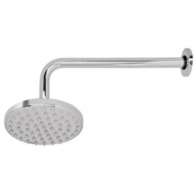 R-206 Regadera redonda, 6', con brazo, Element TRUPER | DIHERESA