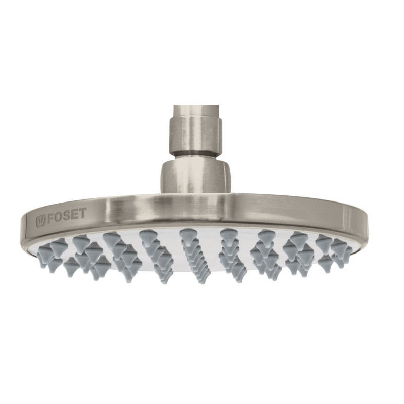 R-206SN Regadera de latón, 6', sin brazo, satinado, Element TRUPER | DIHERESA