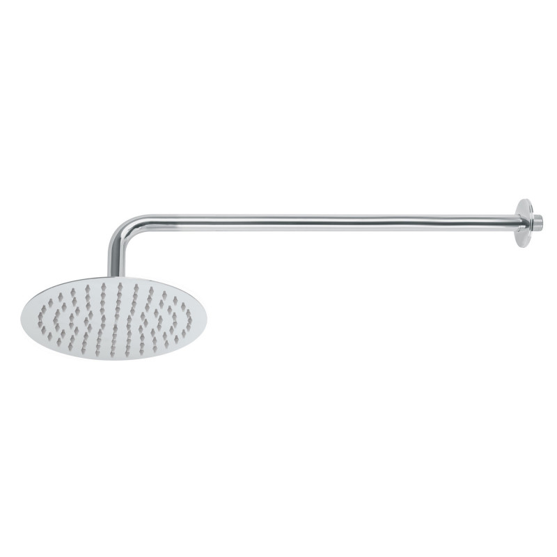 R-309 Regadera redonda, acero inoxidable, 8', cromada, Riviera TRUPER | DIHERESA