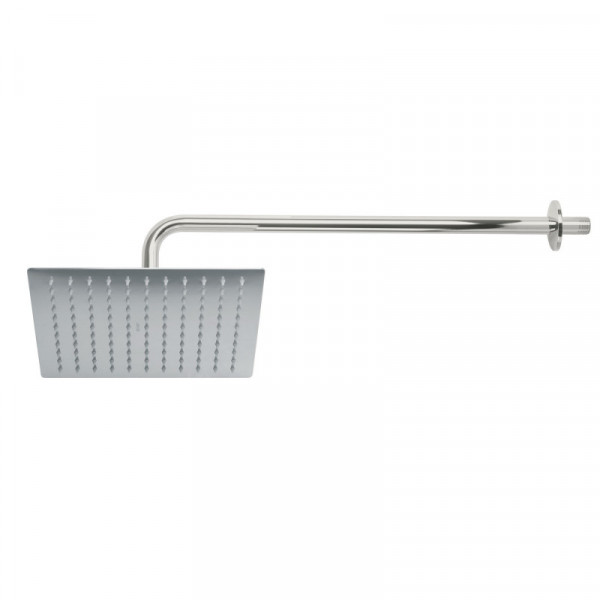 R-310 Regadera acero inoxidable, 10', con brazo, cromado, Riviera TRUPER | DIHERESA