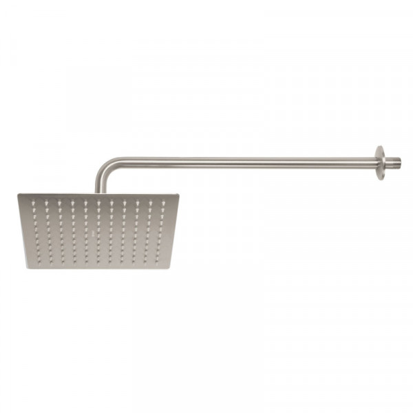 R-310N Regadera acero inoxidable, 10', con brazo, satinado, Riviera TRUPER | DIHERESA