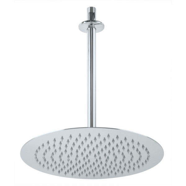 R-313 Regadera redonda, acero inoxidable, 12', cromada, Riviera TRUPER | DIHERESA