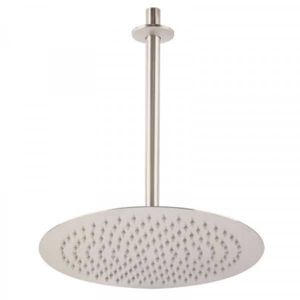 R-313N Regadera redonda, acero inoxidable, 12', satinada, Riviera TRUPER | DIHERESA