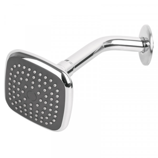R-401 Regadera cuadrada, ABS, 3-3/4', con brazo, Basic TRUPER | DIHERESA