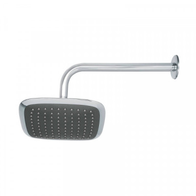 R-511 Regadera cuadrada, plástica, 8', con brazo, Aero TRUPER | DIHERESA