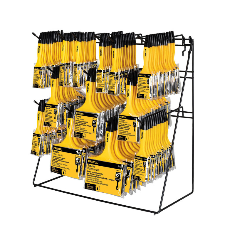 R-BRO-P-C Rack con brochas de mango plástico, Pretul TRUPER | DIHERESA