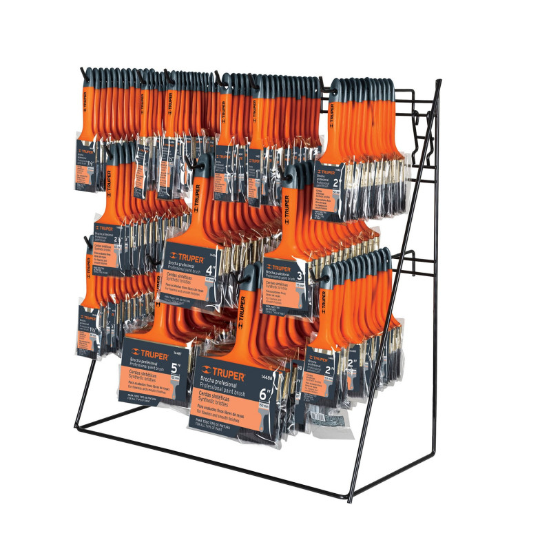 R-BRT-C Rack con brochas de mango plástico TRUPER | DIHERESA R-BRT-C Rack con brochas de mango plástico TRUPER | DIHERESA