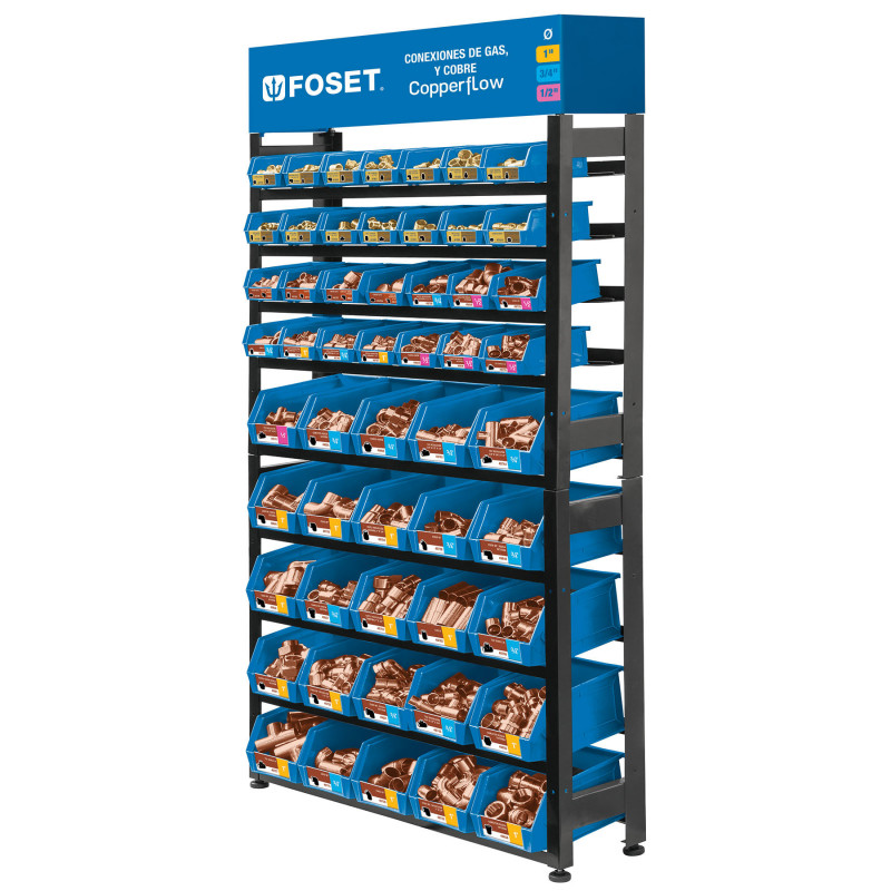 R-CC-FOS Rack con conexiones de cobre y gas, Foset TRUPER | DIHERESA R-CC-FOS Rack con conexiones de cobre y gas, Foset TRUPER | DIHERESA