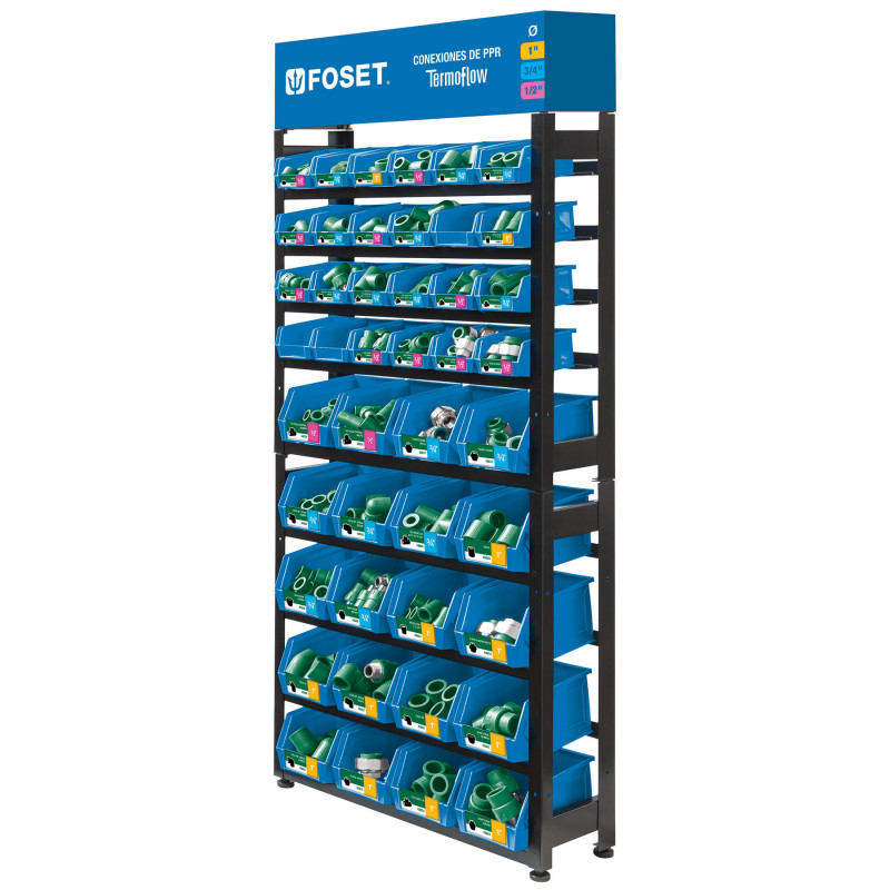 R-CV-FOS Rack con conexiones de PPR, Foset TRUPER | DIHERESA R-CV-FOS Rack con conexiones de PPR, Foset TRUPER | DIHERESA