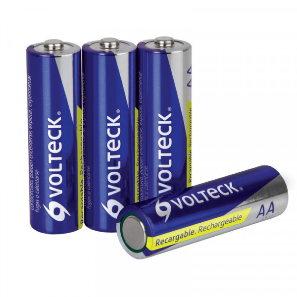 RE-AA2 Pilas recargables, uso general, AA, 1,300 mAh, 4 piezas TRUPER | DIHERESA