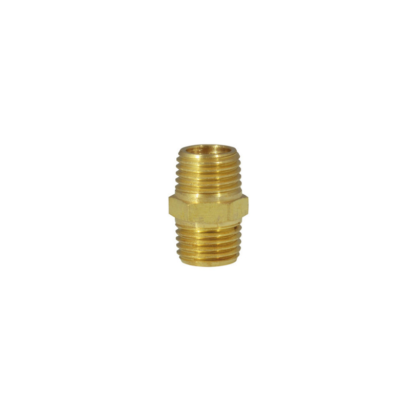 108105 SURTEK Niple 1/4" NPT latón Surtek | DIHERESA 108105 SURTEK Niple 1/4" NPT latón Surtek | DIHERESA