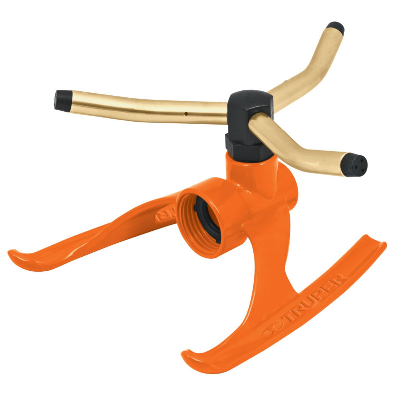 REG-3X-2 Regadera giratoria con 3 brazos color latón TRUPER | DIHERESA