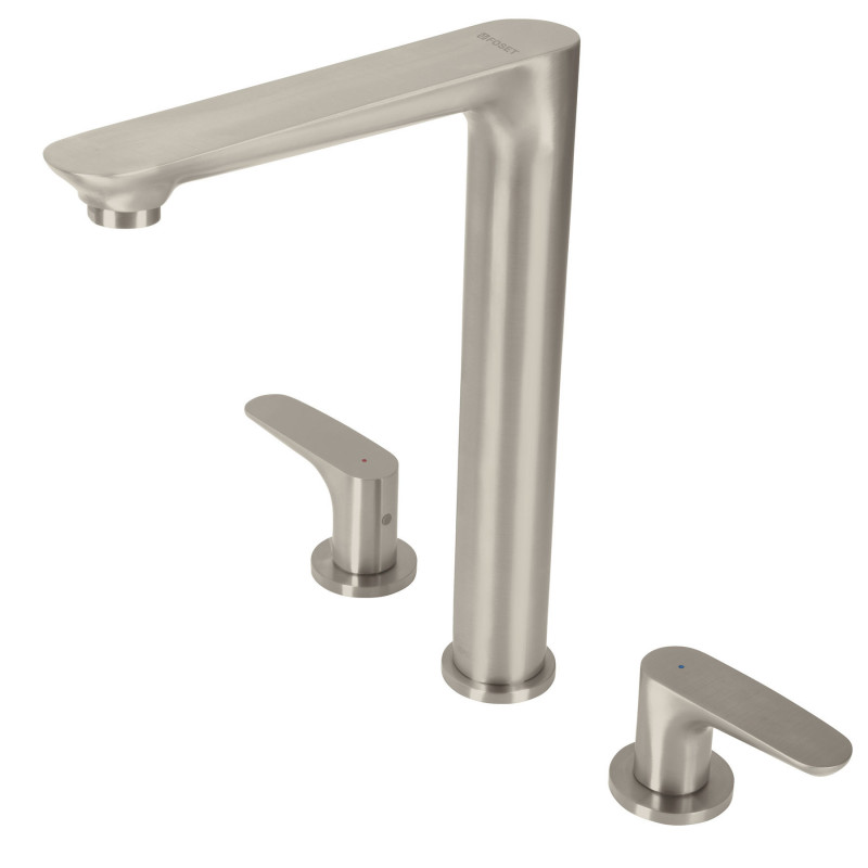 RIM-81N Mezcladora para fregadero, cuello alto, satín, Riviera TRUPER | DIHERESA RIM-81N Mezcladora para fregadero, cuello alto, satín, Riviera TRUPER | DIHERESA