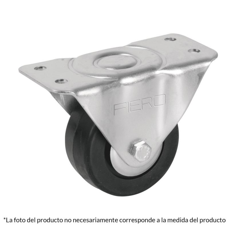 RO-115 Rodaja hule placa fija 4' con balero TRUPER | DIHERESA RO-115 Rodaja hule placa fija 4' con balero TRUPER | DIHERESA