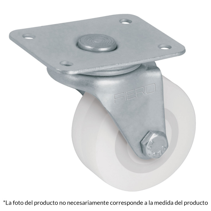 RO-223 Rodaja de polietileno 2-1/2, placa giratoria, pisada 22mm TRUPER | DIHERESA RO-223 Rodaja de polietileno 2-1/2, placa giratoria, pisada 22mm TRUPER | DIHERESA