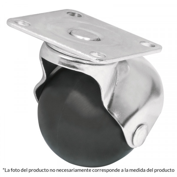 RO-40P Rodaja esférica, 40 mm con placa TRUPER | DIHERESA