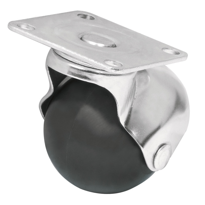 RO-50P Rodaja esférica, 50 mm con placa TRUPER | DIHERESA RO-50P Rodaja esférica, 50 mm con placa TRUPER | DIHERESA