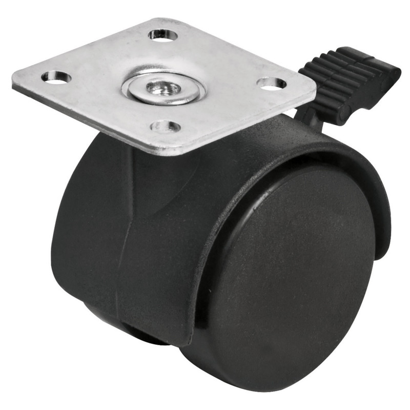 ROYF-40 Rodaja tipo yoyo con freno, 40 mm TRUPER | DIHERESA