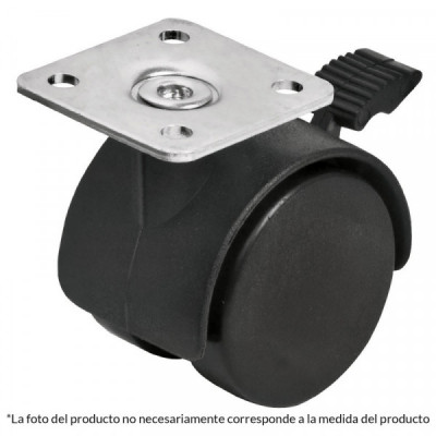 ROYF-50 Rodaja tipo yoyo con freno, 50 mm TRUPER | DIHERESA
