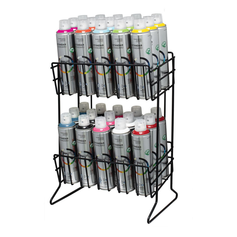 R-PINT-A Rack para 30 pinturas en aerosol TRUPER | DIHERESA R-PINT-A Rack para 30 pinturas en aerosol TRUPER | DIHERESA