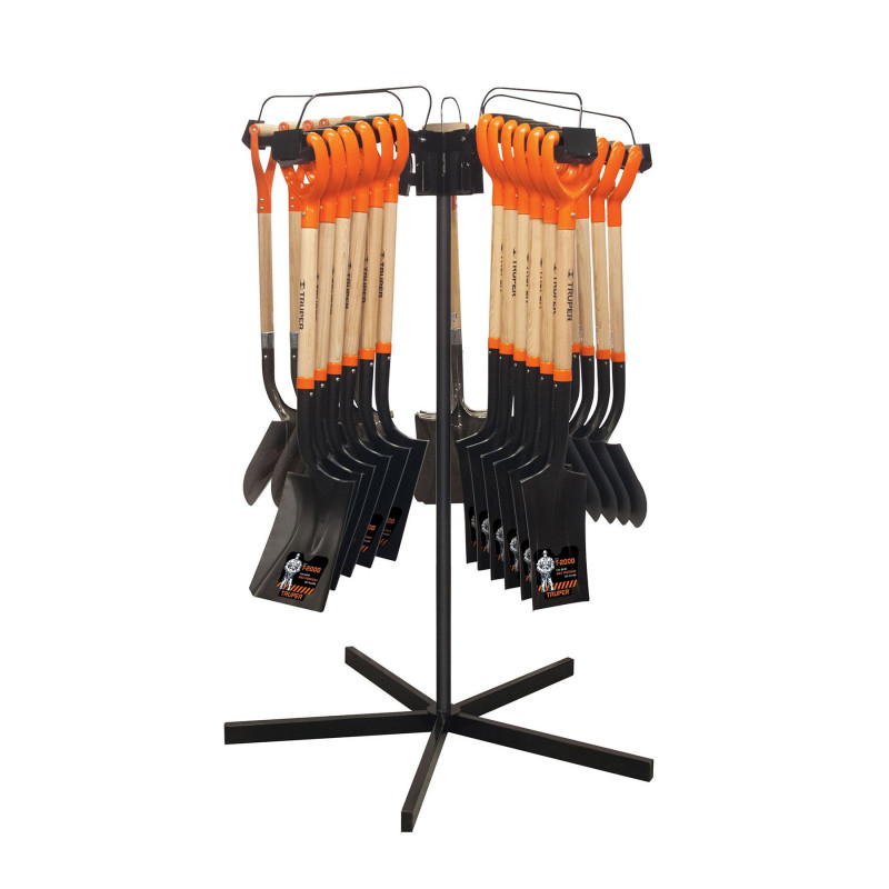R-PYG Rack para palas con mango 'Y', giratorio para 30 piezas TRUPER | DIHERESA R-PYG Rack para palas con mango 'Y', giratorio para 30 piezas TRUPER | DIHERESA