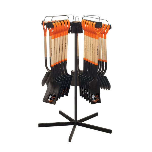 R-PYG Rack para palas con mango 'Y', giratorio para 30 piezas TRUPER | DIHERESA