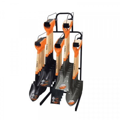 R-PYP Rack para palas con mango 'Y' de pared para 30 piezas TRUPER | DIHERESA