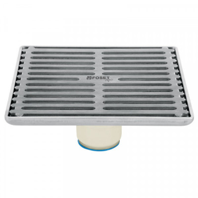 RS-702 Resumidero acero inoxidable, cuadrado, 6x6',Aqua TRUPER | DIHERESA