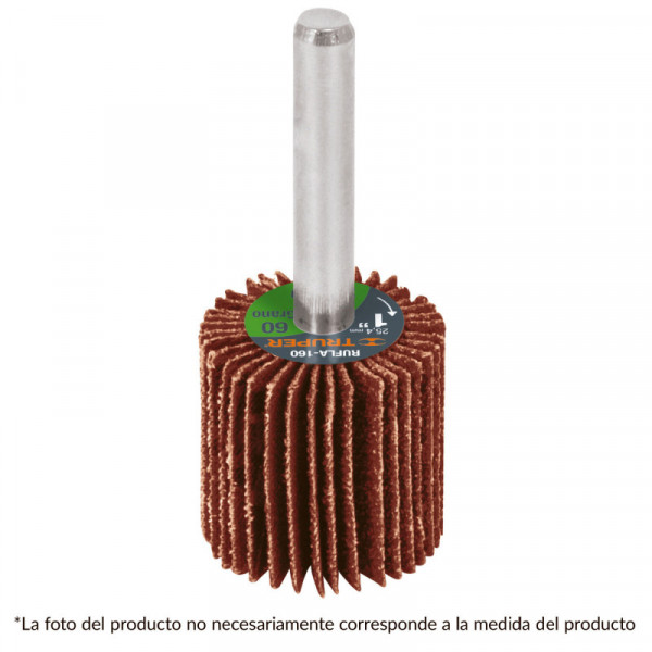 RUFLA-180 Rueda flap de 1', grano 80 TRUPER | DIHERESA