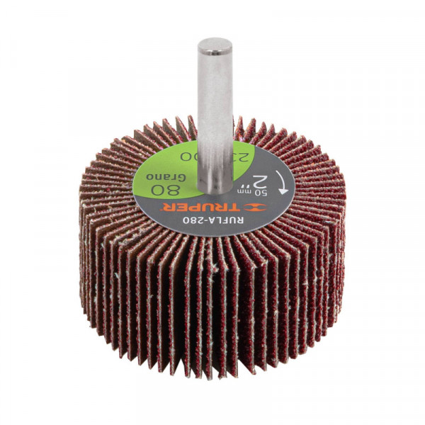 RUFLA-280 Rueda flap de 2', grano 80 TRUPER | DIHERESA