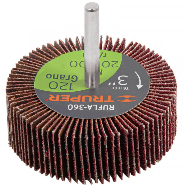 RUFLA-3120 Rueda flap de 3', grano 120 TRUPER | DIHERESA